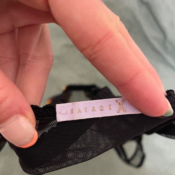 Savage X Pride Rainbow Embroidered Bralette Size S - Picture 6 of 6